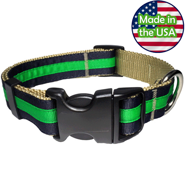 Paw Paws Dog Collar - Prep School Nate Medium