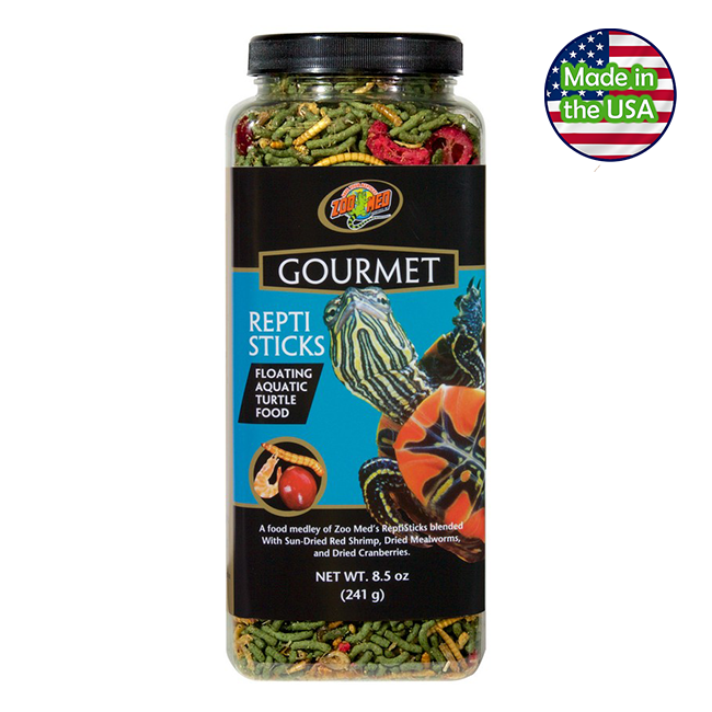 Zoo Med Gourmet Reptisticks Floating Aquatic Turtle Food 8.5 oz