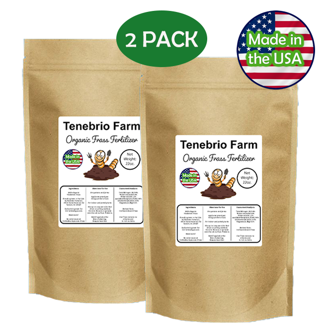 Tenebrio Farm Organic Frass Fertilizer 44 oz 2-Pack