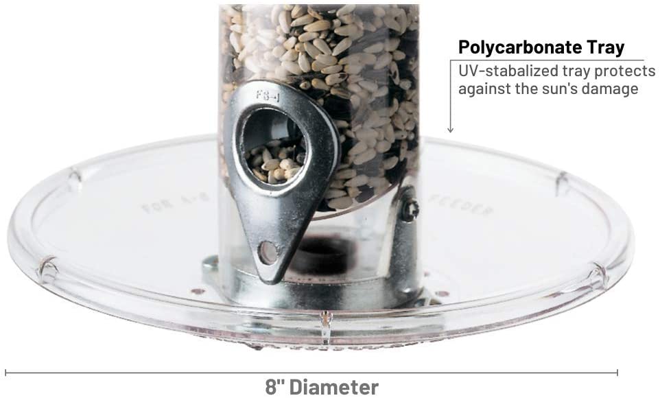 Droll Yankees A-Series Ring Pull Bird Feeder and A-6T Seed Tray