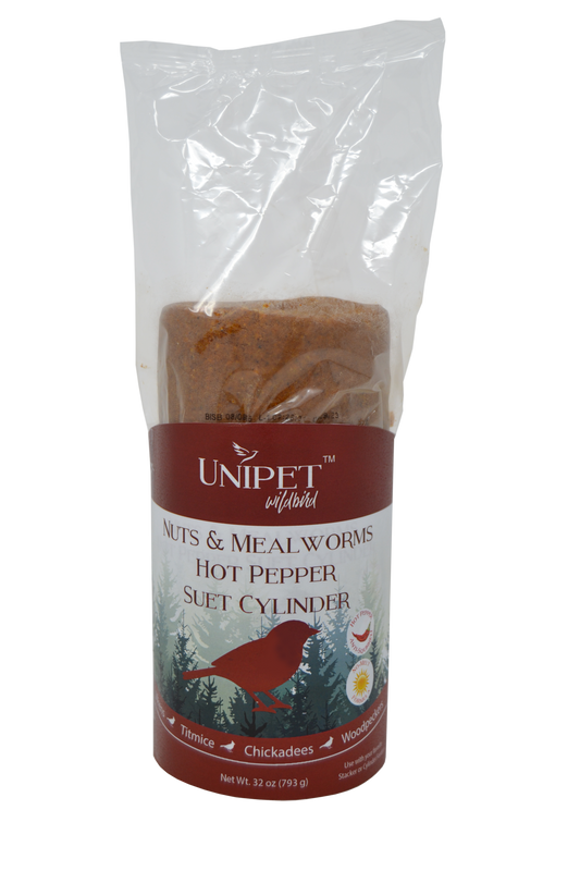 Unipet™ Wild Bird - No Melt Nuts & Mealworm Hot Pepper Cylinder