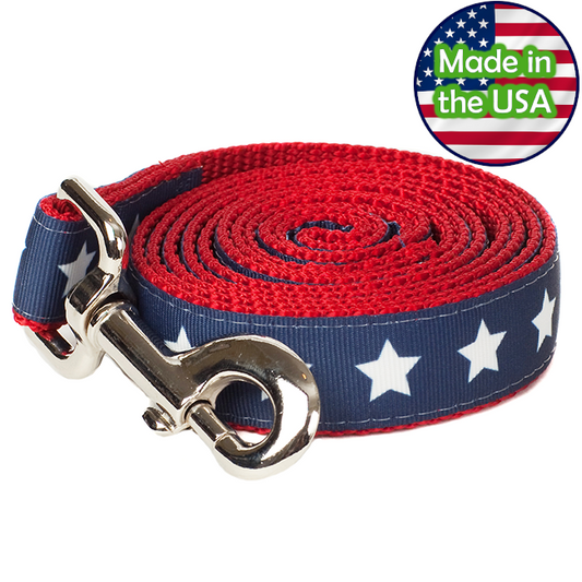 Paw Paws Dog Leash - 5' Americana Park Stars