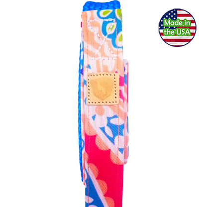 Alpha Pack Unleashed Waterproof 5' Dog Leash - Coral Reef