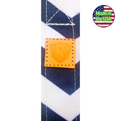 Alpha Pack Unleashed Waterproof 5' Dog Leash - Blue Chevron
