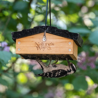 Upside-Down Suet Feeder - Premium Cedar