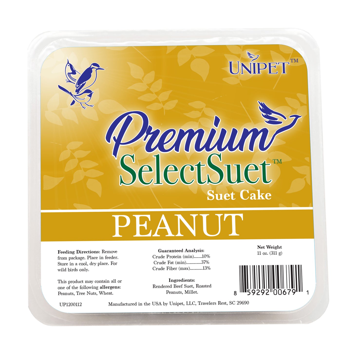 Premium SelectSuet Peanut Suet Cake
